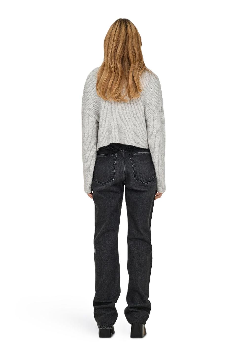 ONLY® Rollkragenpullover "Melanie" Rippbündchen für Damen Top Angebot