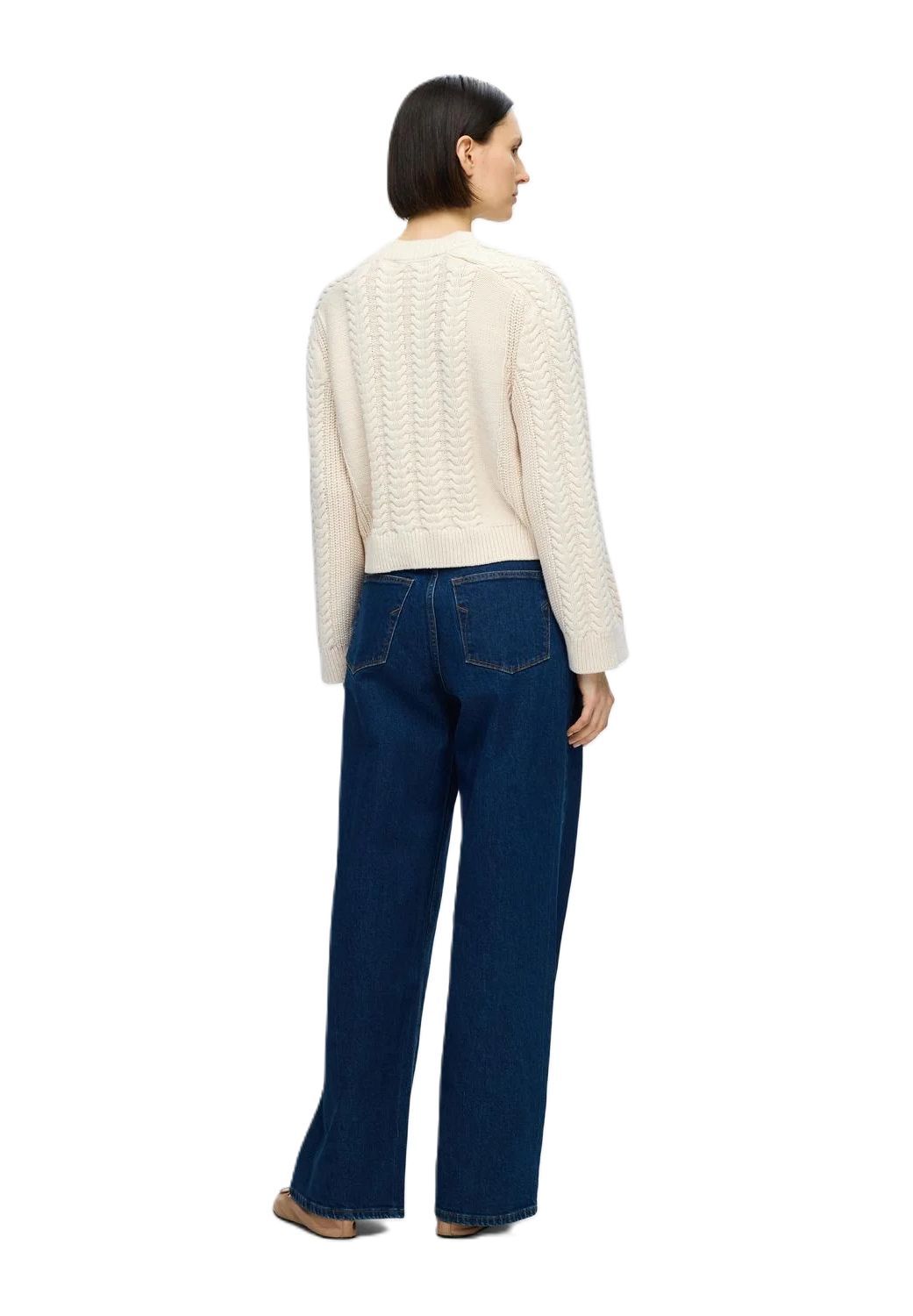SELECTED FEMME Pullover "Birte" Rippbündchen für Damen Exklusive Angebote
