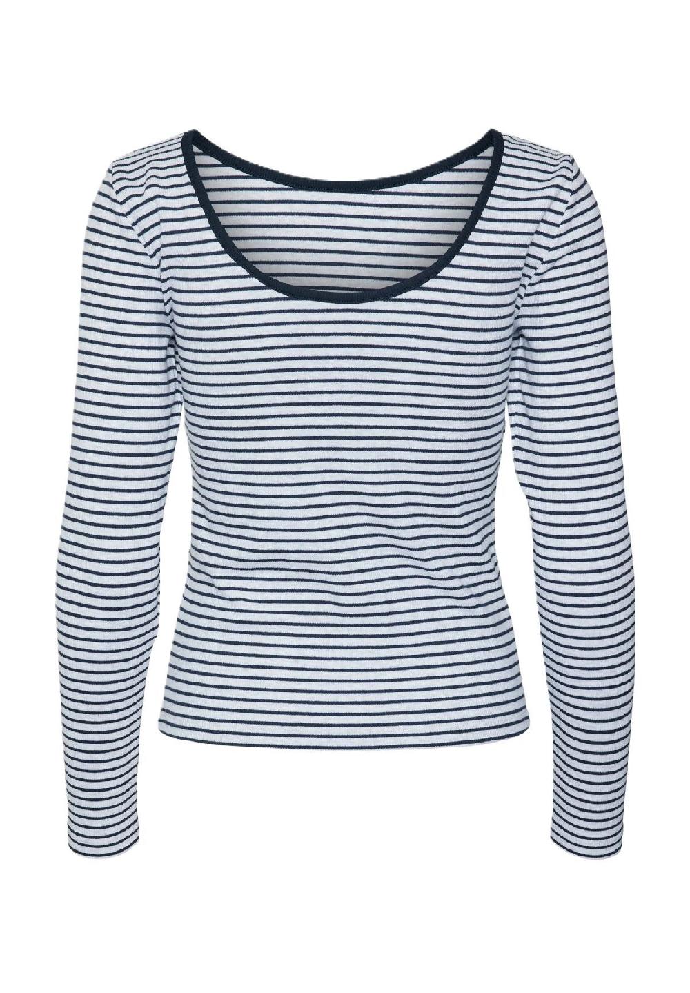 VERO MODA® Langarmshirt "Chloe" U-Ausschnitt für Damen Große Rabatte