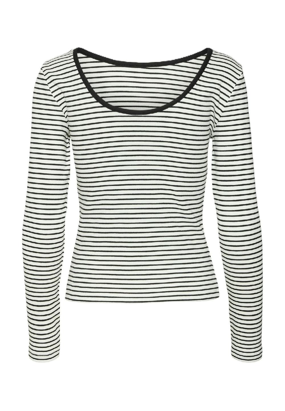 VERO MODA® Langarmshirt "Chloe" U-Ausschnitt für Damen Neuheiten