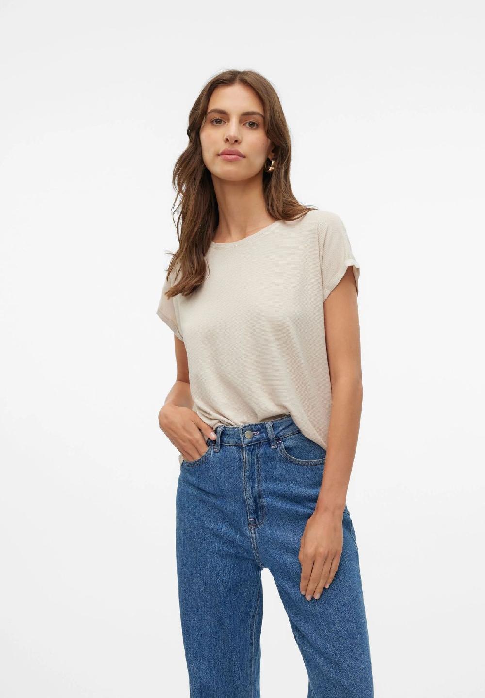 VERO MODA® T-Shirt "Lava" Rundhals für Damen Bestseller