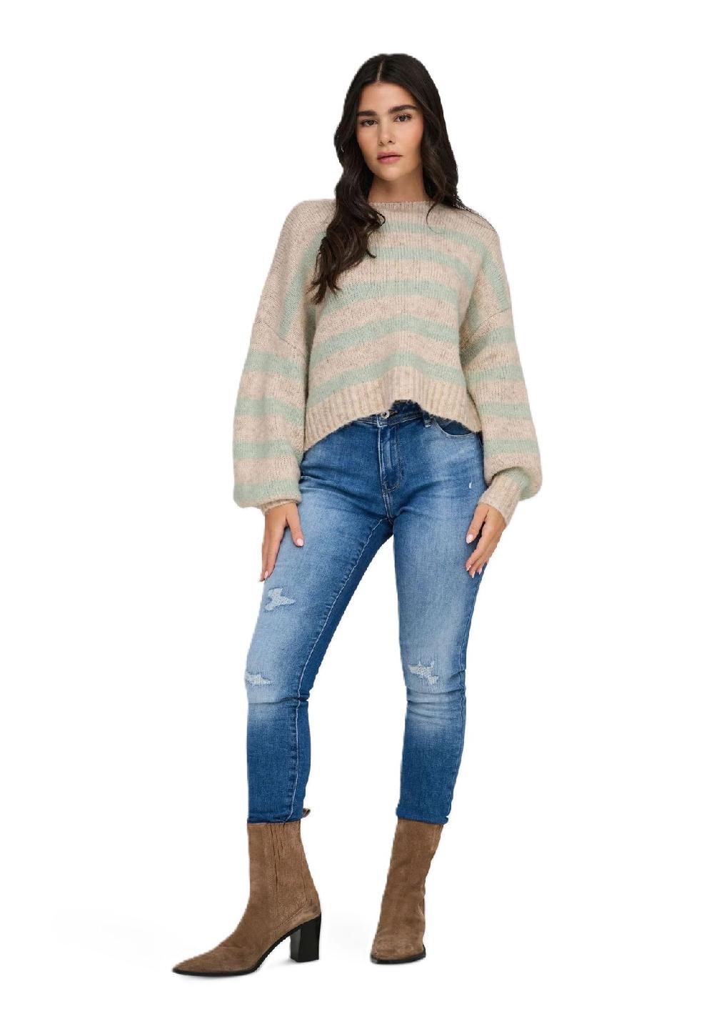 ONLY® Strickpullover U-Boot Ausschnitt für Damen Kauf eins, bekomm eins gratis