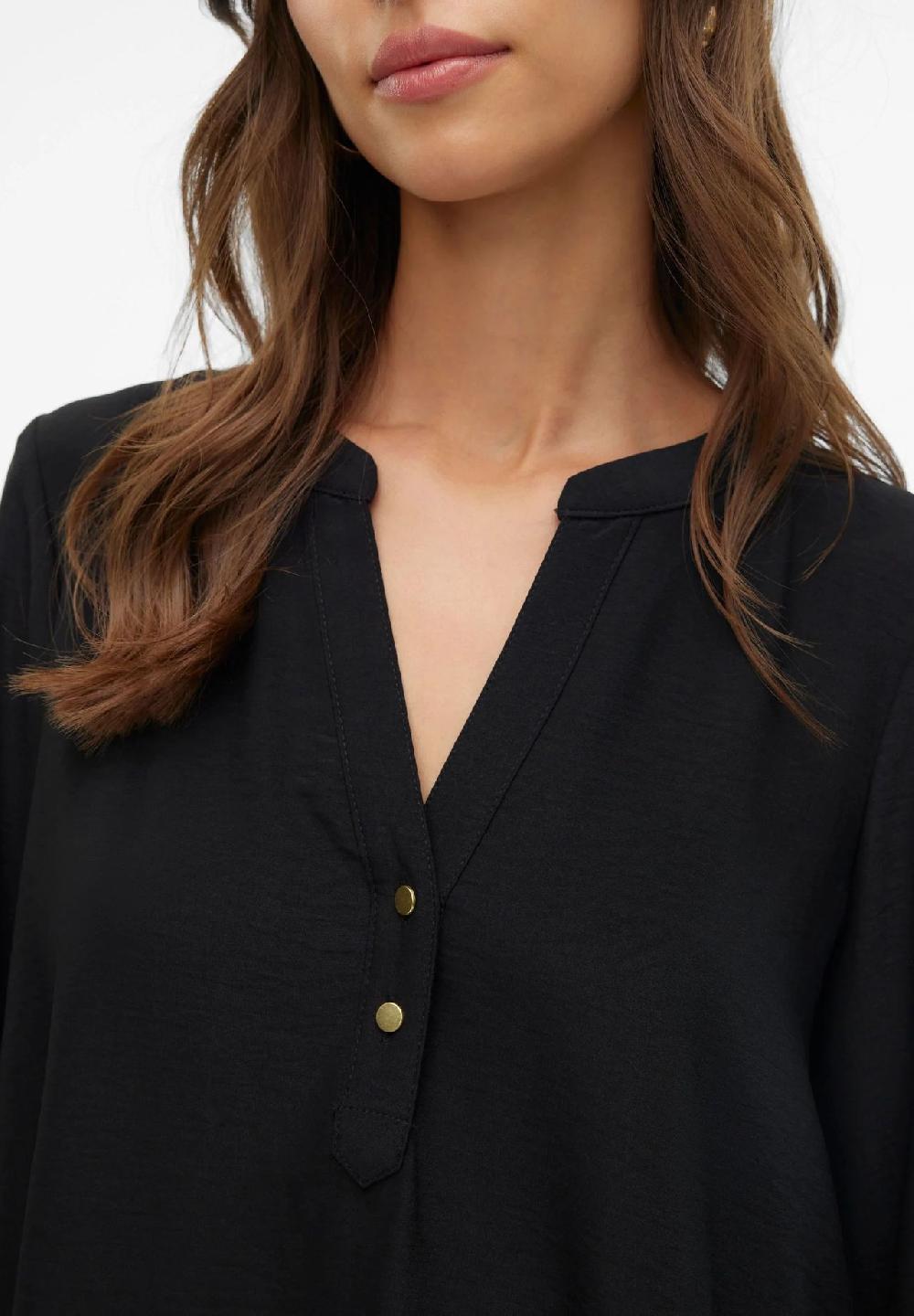 VERO MODA® Blusenshirt Split-Neck für Damen Tägliche Deals
