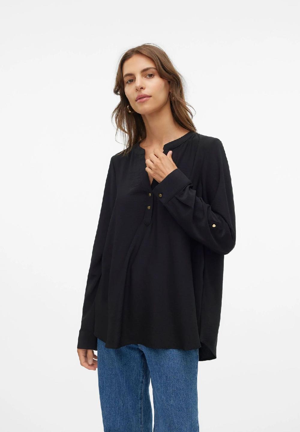 VERO MODA® Blusenshirt Split-Neck für Damen Tägliche Deals