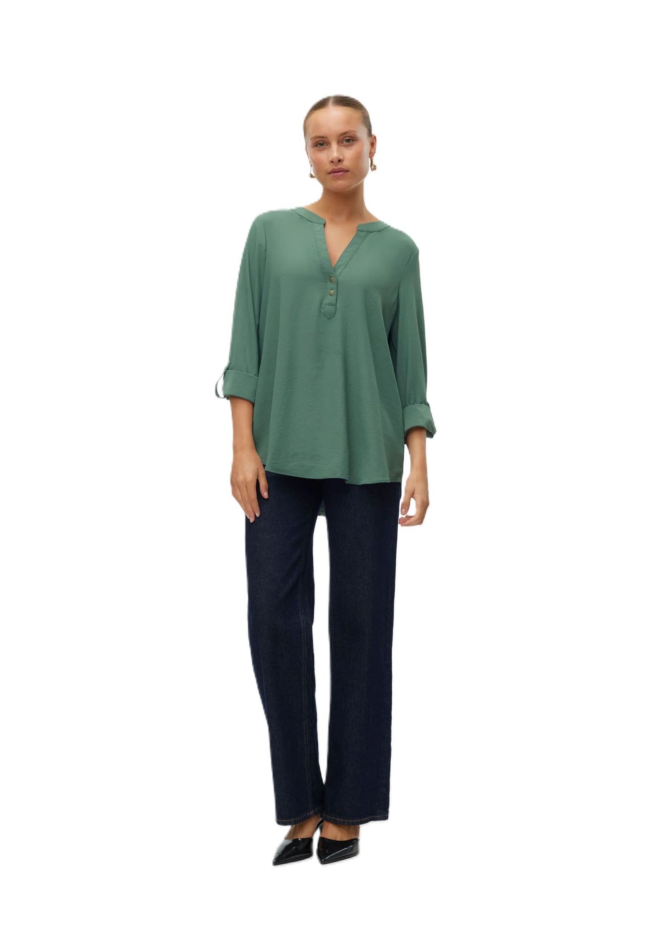 VERO MODA® Blusenshirt Split-Neck für Damen Sonderangebote