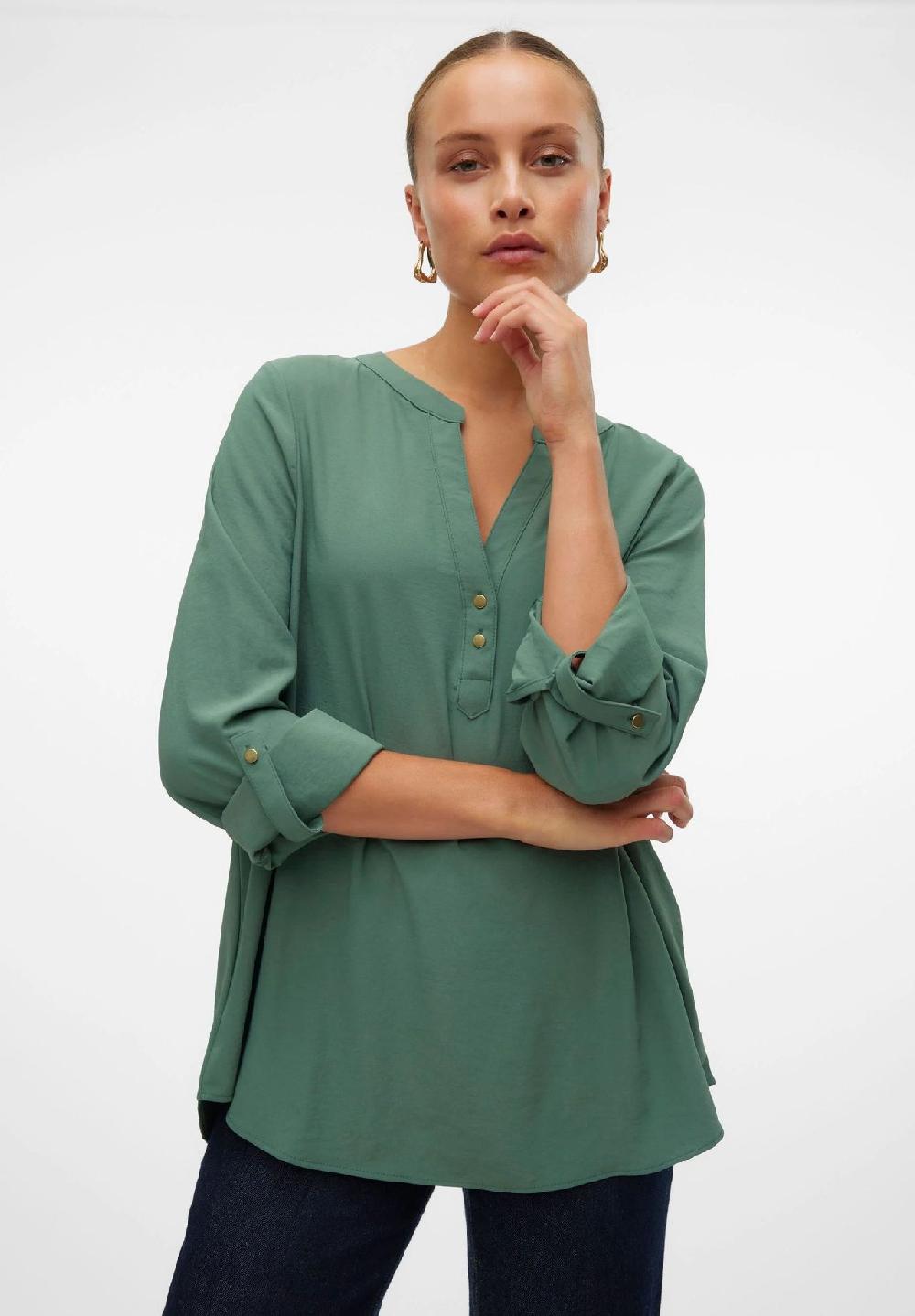 VERO MODA® Blusenshirt Split-Neck für Damen Sonderangebote