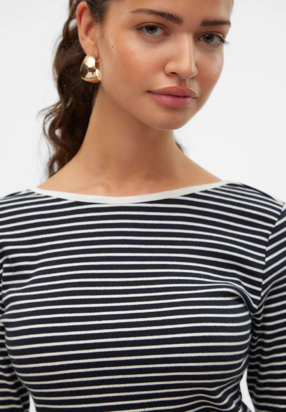 VERO MODA® Langarmshirt "Chloe" U-Ausschnitt für Damen VIP-Rabatte