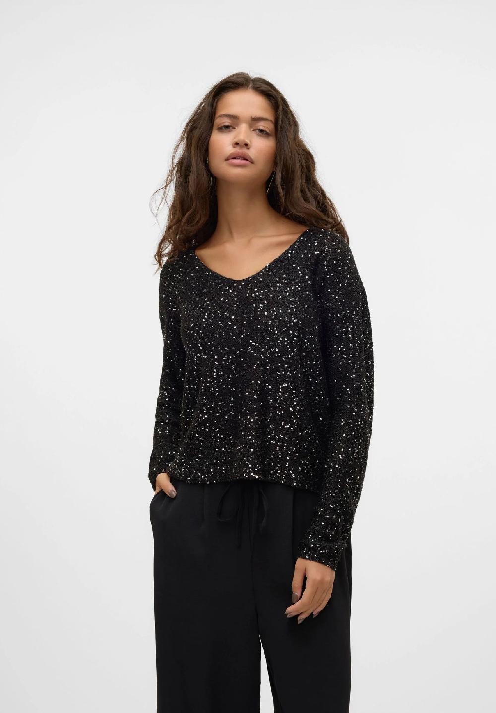 VERO MODA® Strickpullover Pailletten für Damen Tiefpreis