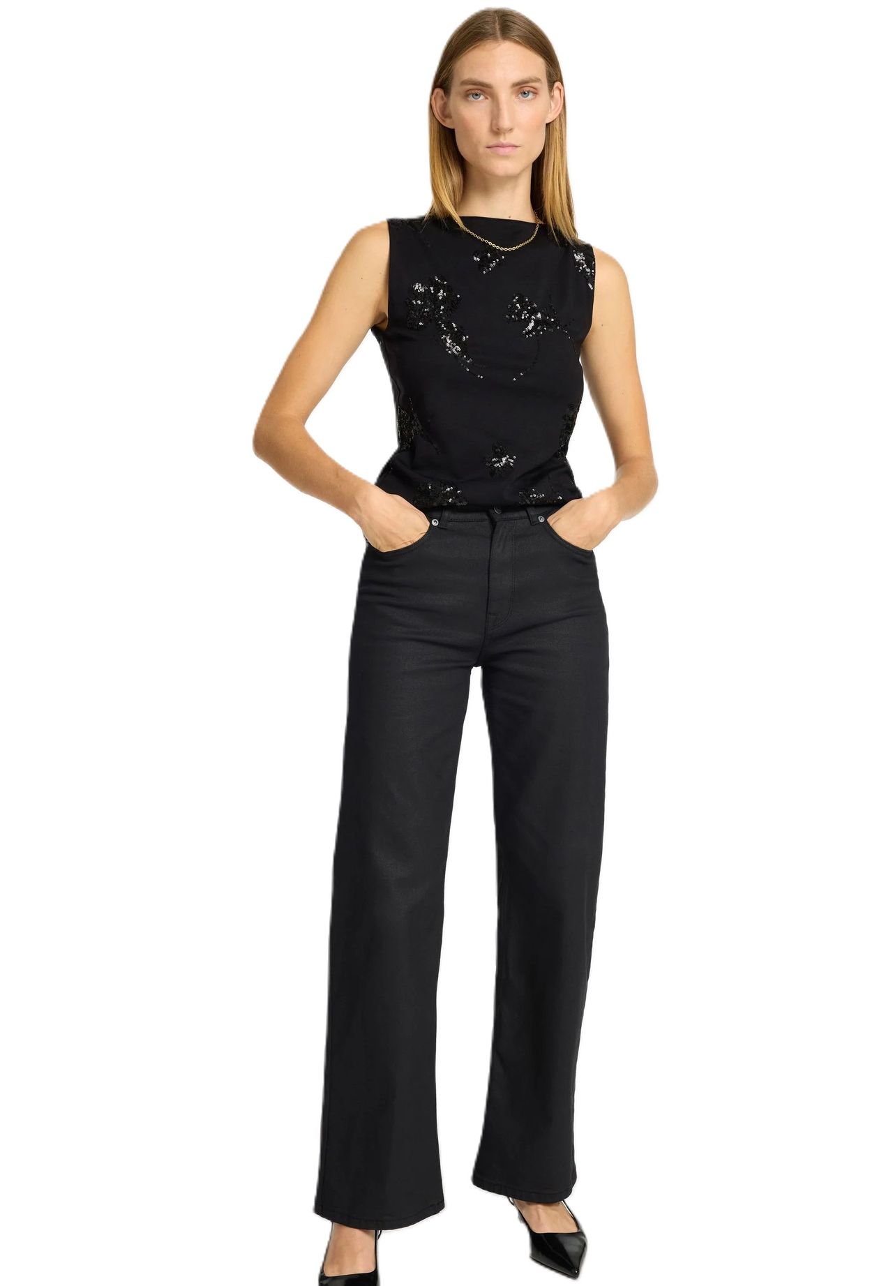 SELECTED FEMME Jeanshose High Waist Five-Pocket für Damen Kostenlose Rückgabe