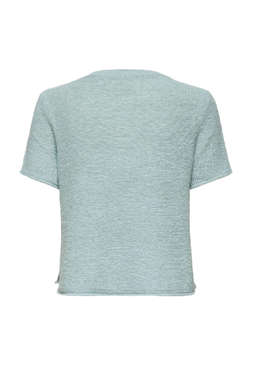 ONLY® Strickpullover Kurzarm Seitenschlitze für Damen Begrenzte Freigabe