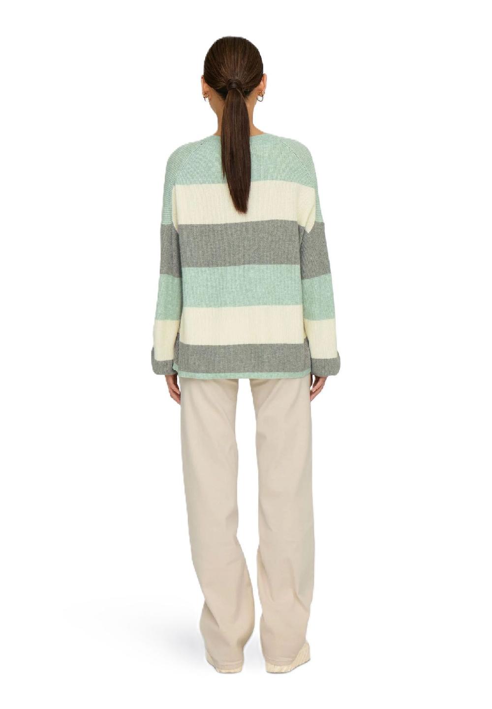 ONLY® Pullover Streifen Ballonärmel für Damen Letzter Tag