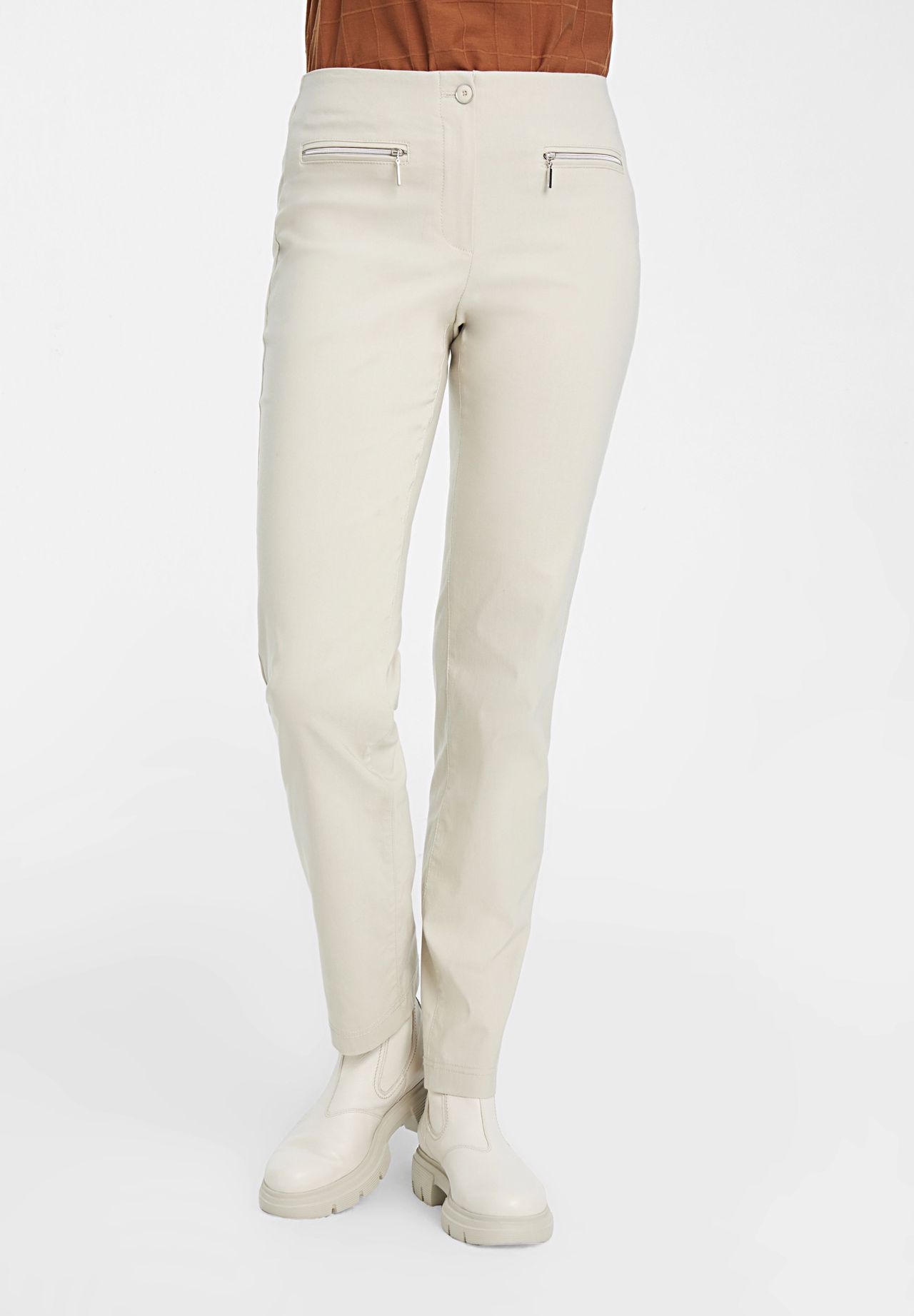 adagio Stoffhose "Tess " Reißverschlusstaschen für Damen Sonderangebot der Fabrik