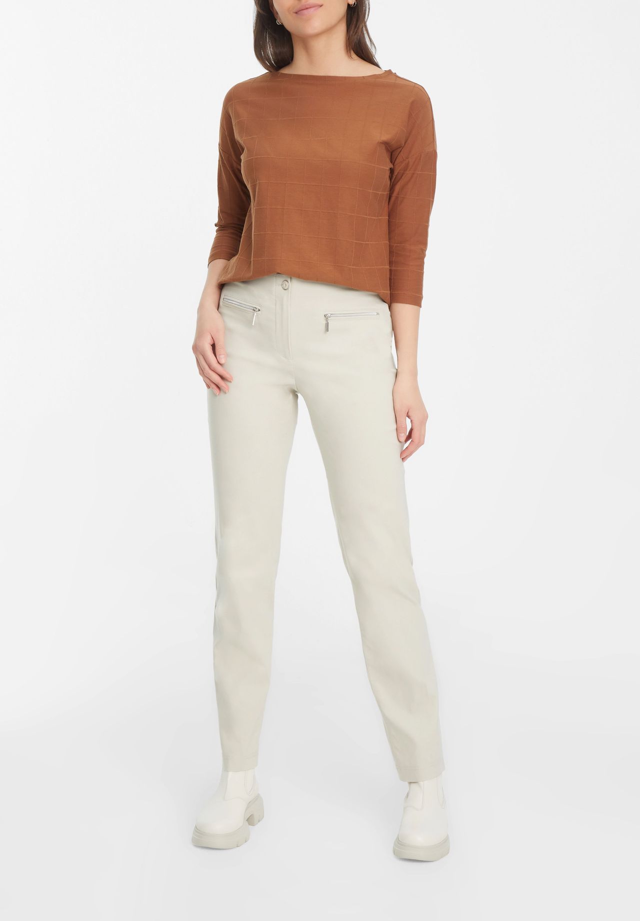 adagio Stoffhose "Tess " Reißverschlusstaschen für Damen Sonderangebot der Fabrik