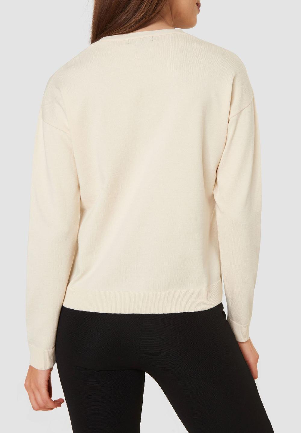 MANGUUN collection Pullover V-Ausschnitt Rippbündchen für Damen Vierteljährliche Förderung