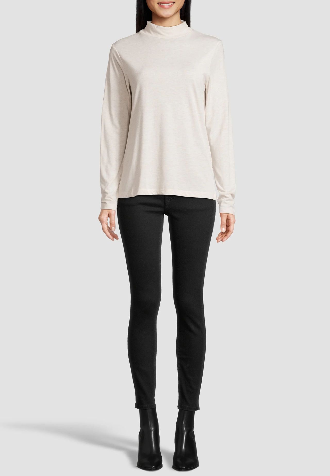 MANGUUN collection Langarmshirt Stehkragen für Damen Black Friday Preise