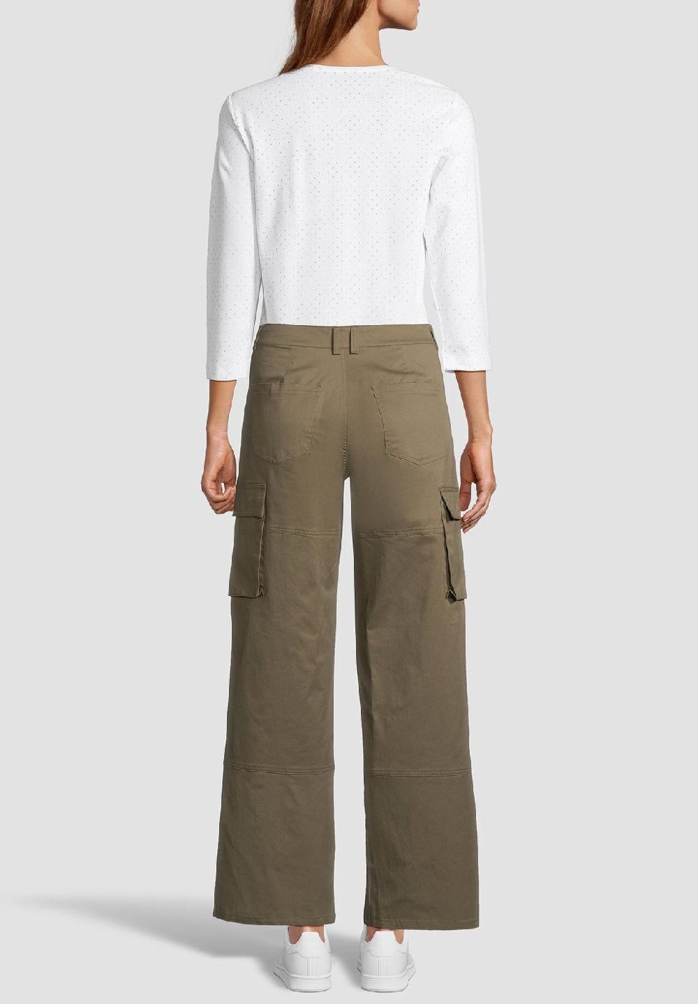 MANGUUN Cargohose Baumwolle-Stretch knöchellang für Damen Hotsell
