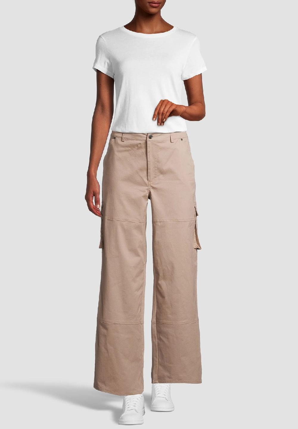 MANGUUN Cargohose Baumwolle-Stretch knöchellang für Damen im Angebot