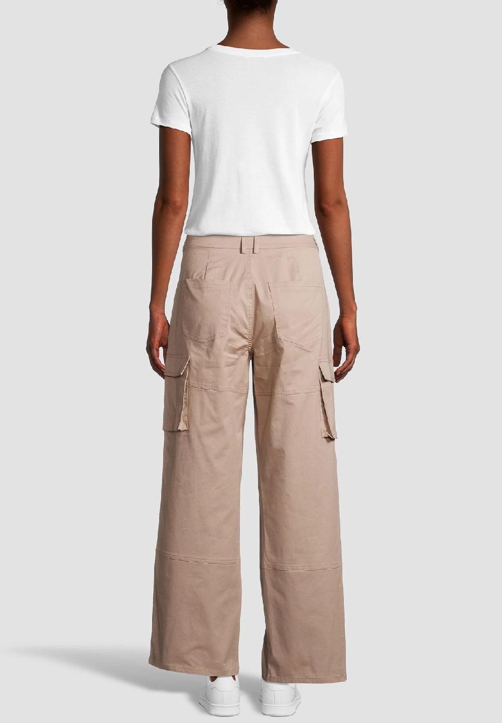 MANGUUN Cargohose Baumwolle-Stretch knöchellang für Damen im Angebot