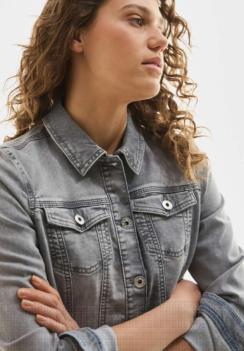 CECIL Jeansjacke Blusenkragen für Damen Bis zu 55% Rabatt