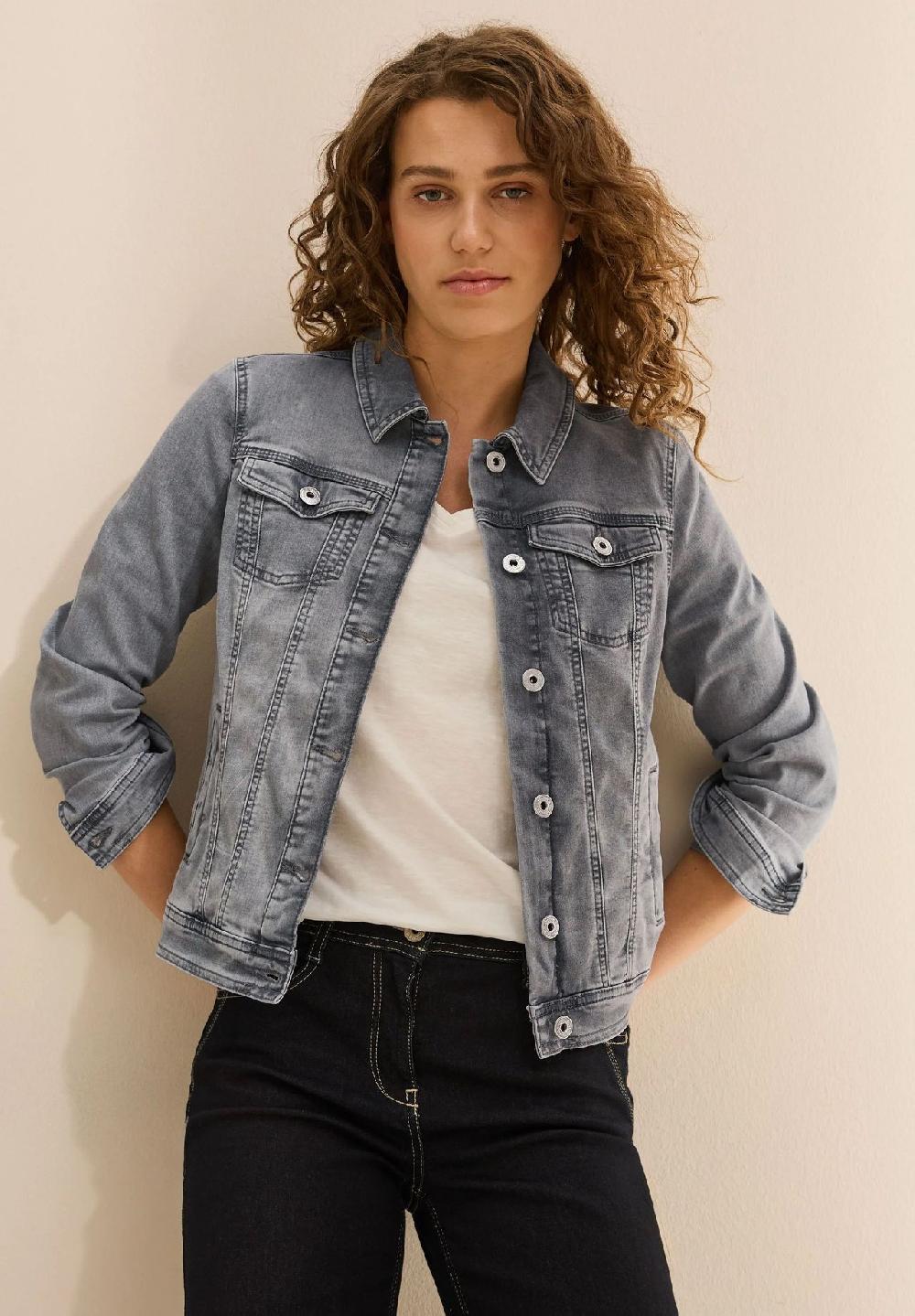CECIL Jeansjacke Blusenkragen für Damen Bis zu 55% Rabatt