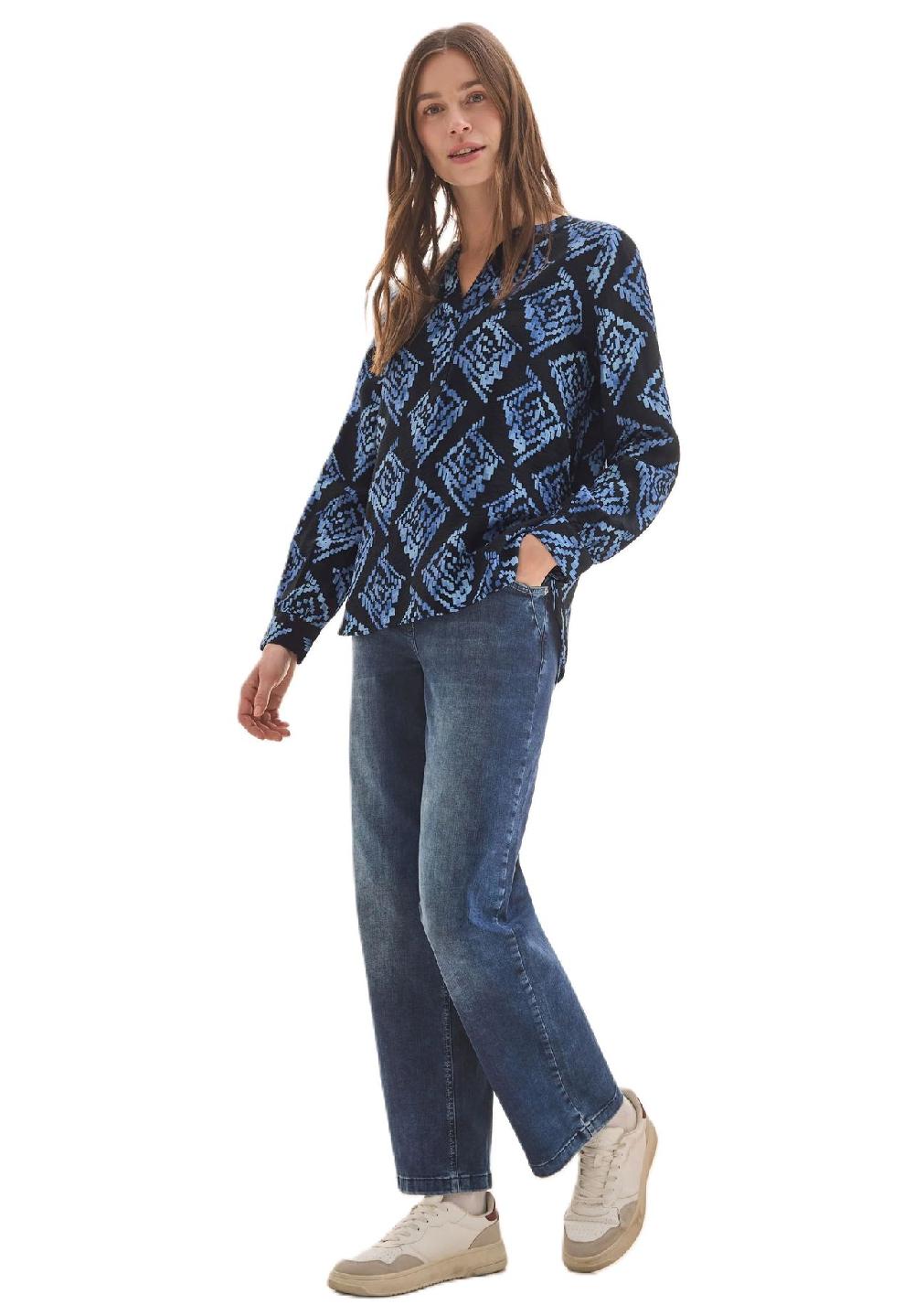 CECIL Shirtbluse Split-Neck für Damen Super Rabatt