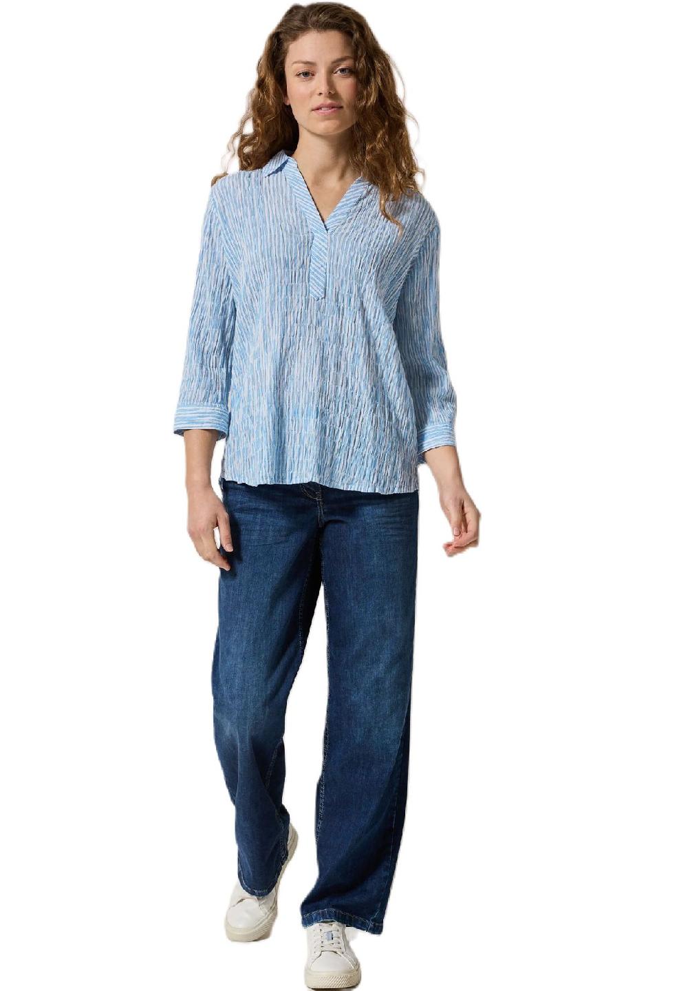 CECIL Shirtbluse "Seer" V-Ausschnitt für Damen Outlet