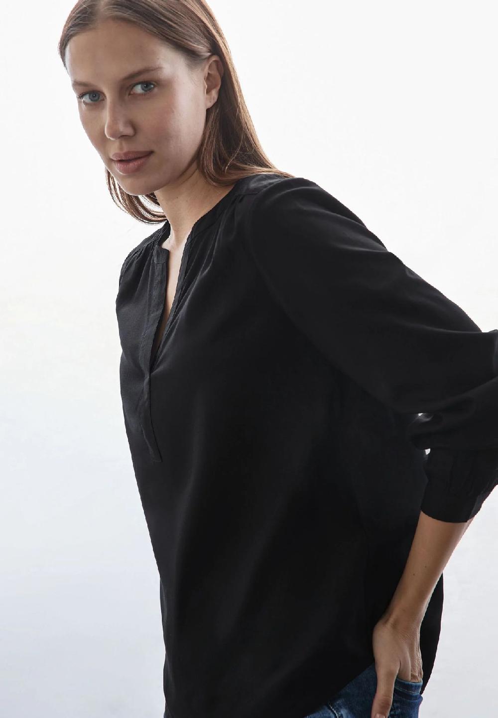 Street One Shirtbluse Split-Neck für Damen Begrenzt auf 3 Tage