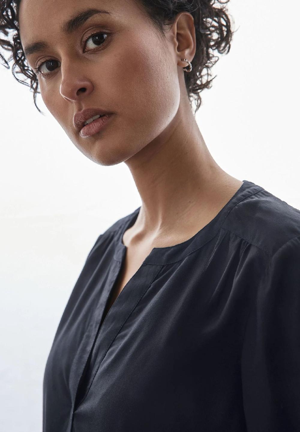 Street One Shirtbluse Split-Neck für Damen Black Friday Preise