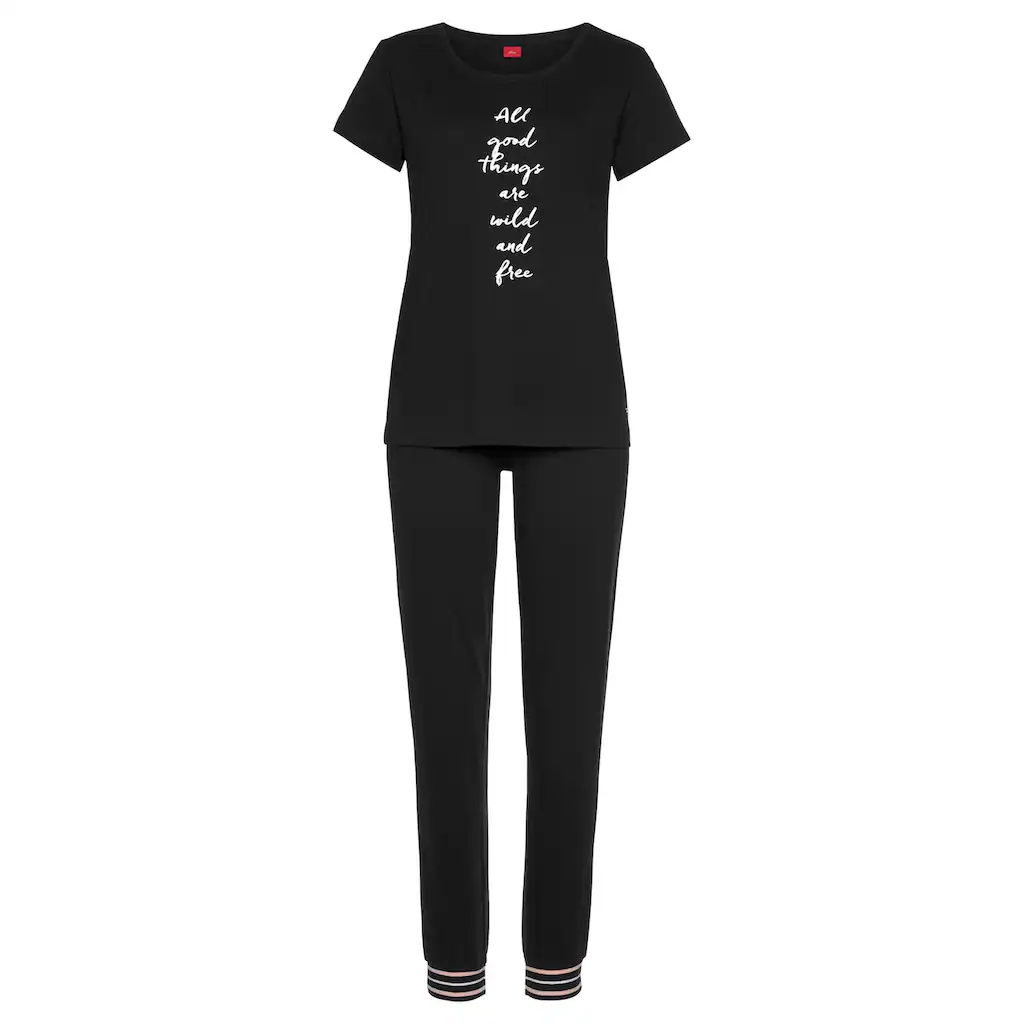 s.Oliver Bodywear Pyjama mit Frontprint online kaufen Tiefpreis