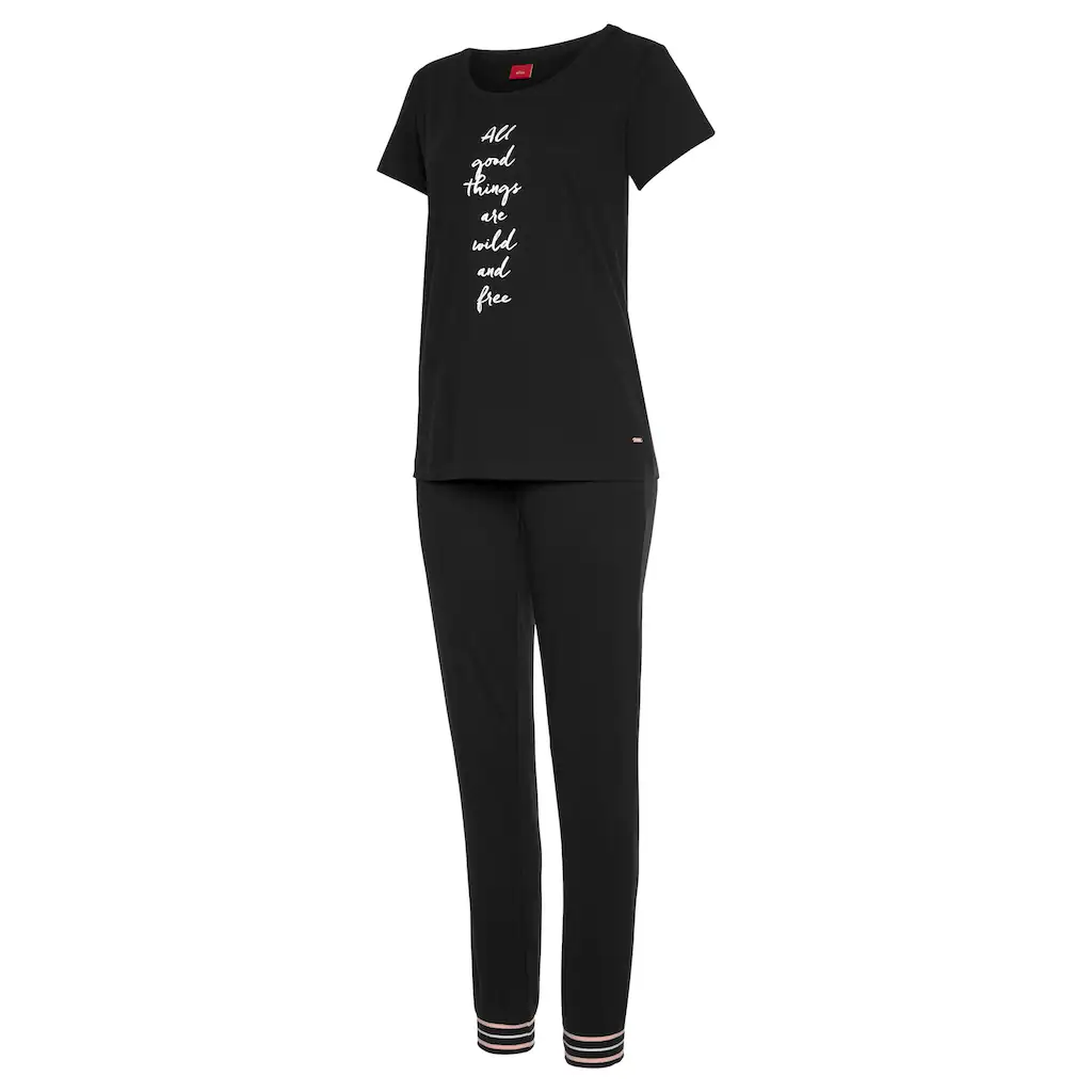 s.Oliver Bodywear Pyjama mit Frontprint online kaufen Tiefpreis