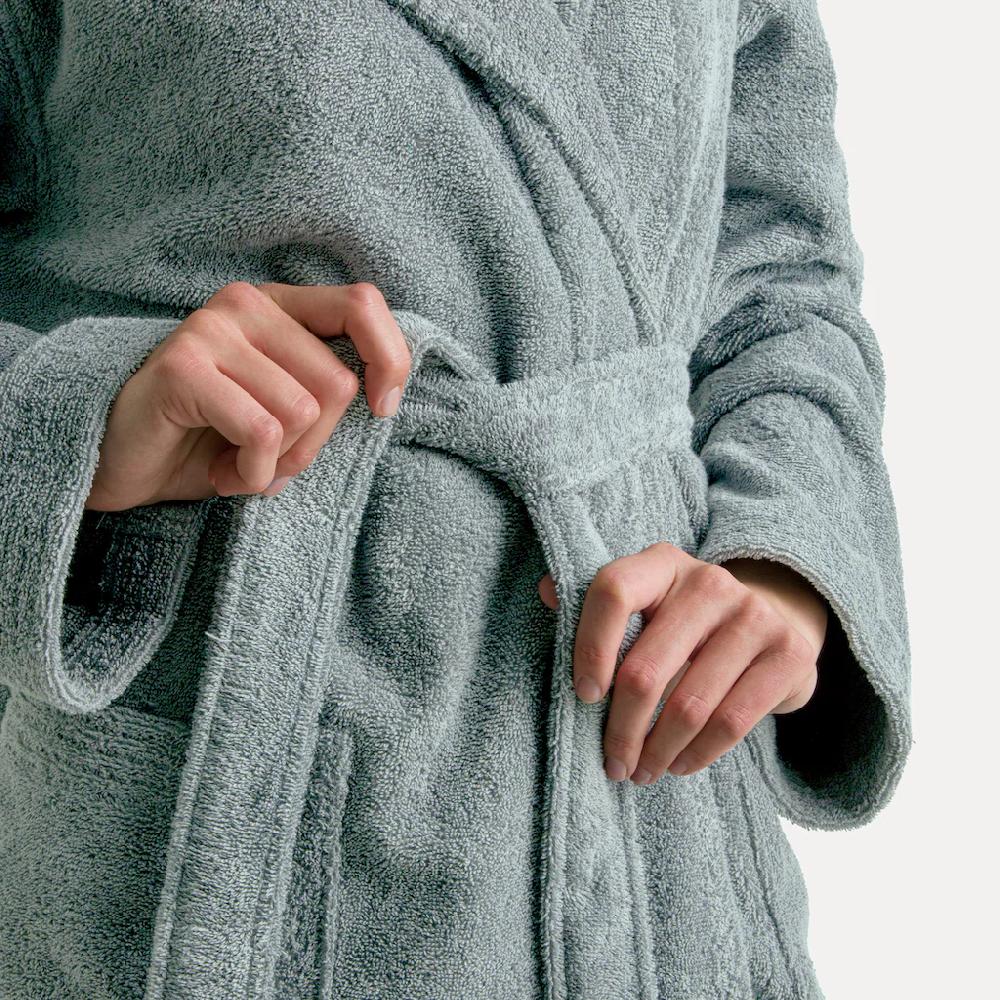 Möve Unisex-Bademantel »Superwuschel Kapuze ideal für Sauna & Spa Hotelbademantel« (1 St.) in Uni Riesige Rabatte