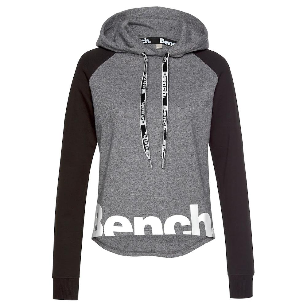 Bench. Loungewear Kapuzensweatshirt mit farblich abgesetzten Ärmeln und Logodruck Loungeanzug Hoodie Lagerräumung