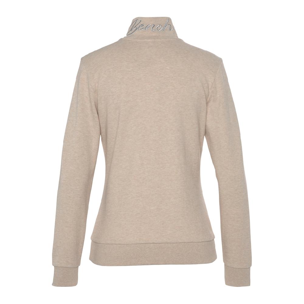 Bench. Loungewear Sweatjacke mit glänzender Logostickerei am Stehkragen Loungewear Heißer Verkauf