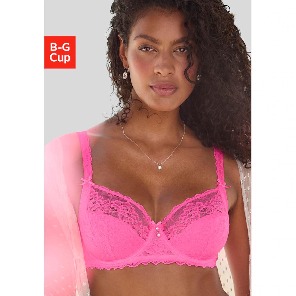 LASCANA Bügel-BH mit hübschen Spitzenträgern sexy Dessous