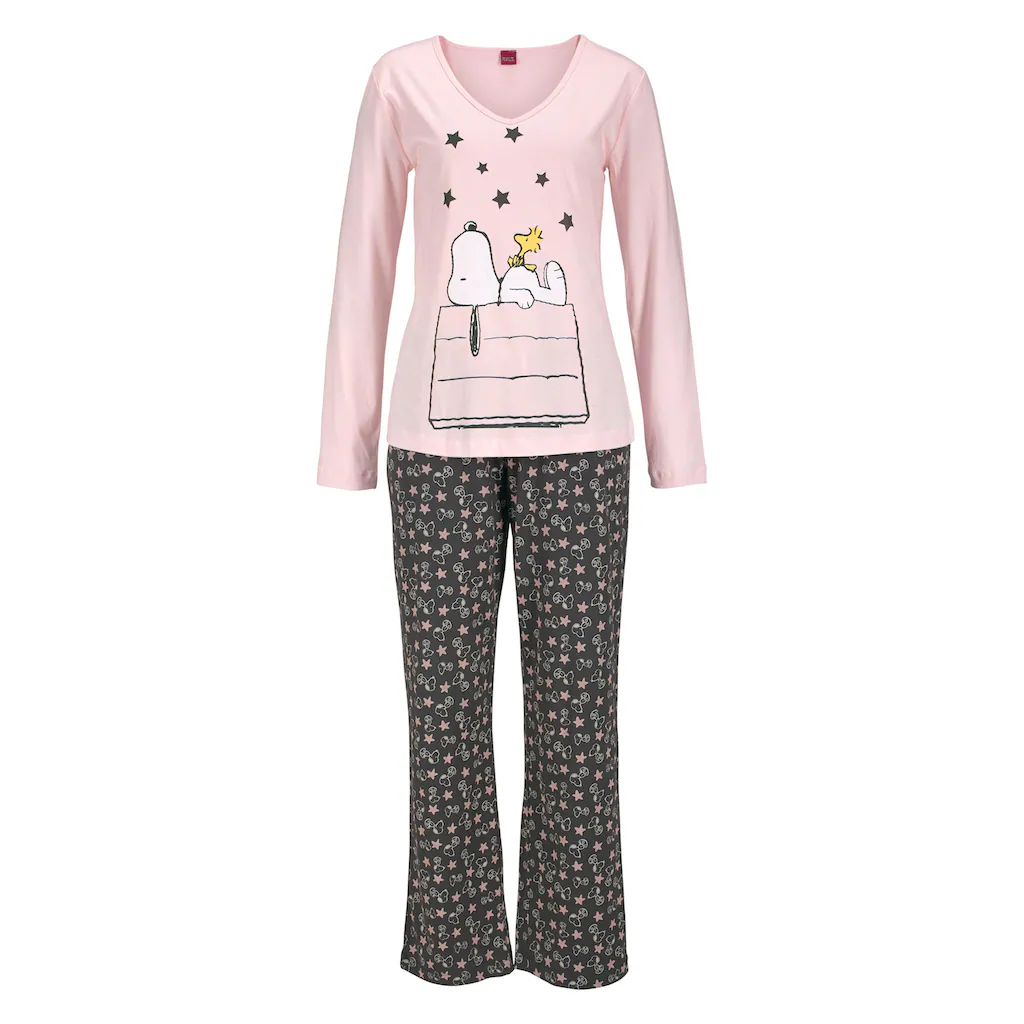Peanuts Pyjama mit V-Ausschnitt online kaufen Super Rabatt