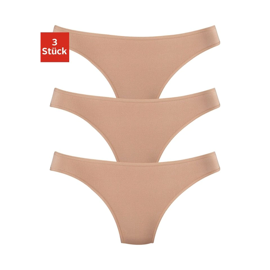 LASCANA String (3er-Pack) aus hochwertiger Modal-Qualität bestellen