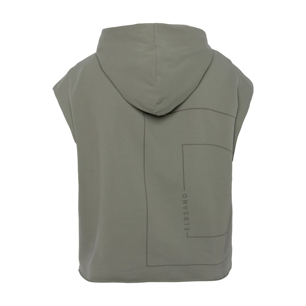 Elbsand Kapuzensweatshirt »Catia« kurzärmliger Hoodie mit Logodruck hinten Limitierter Zeitrabatt
