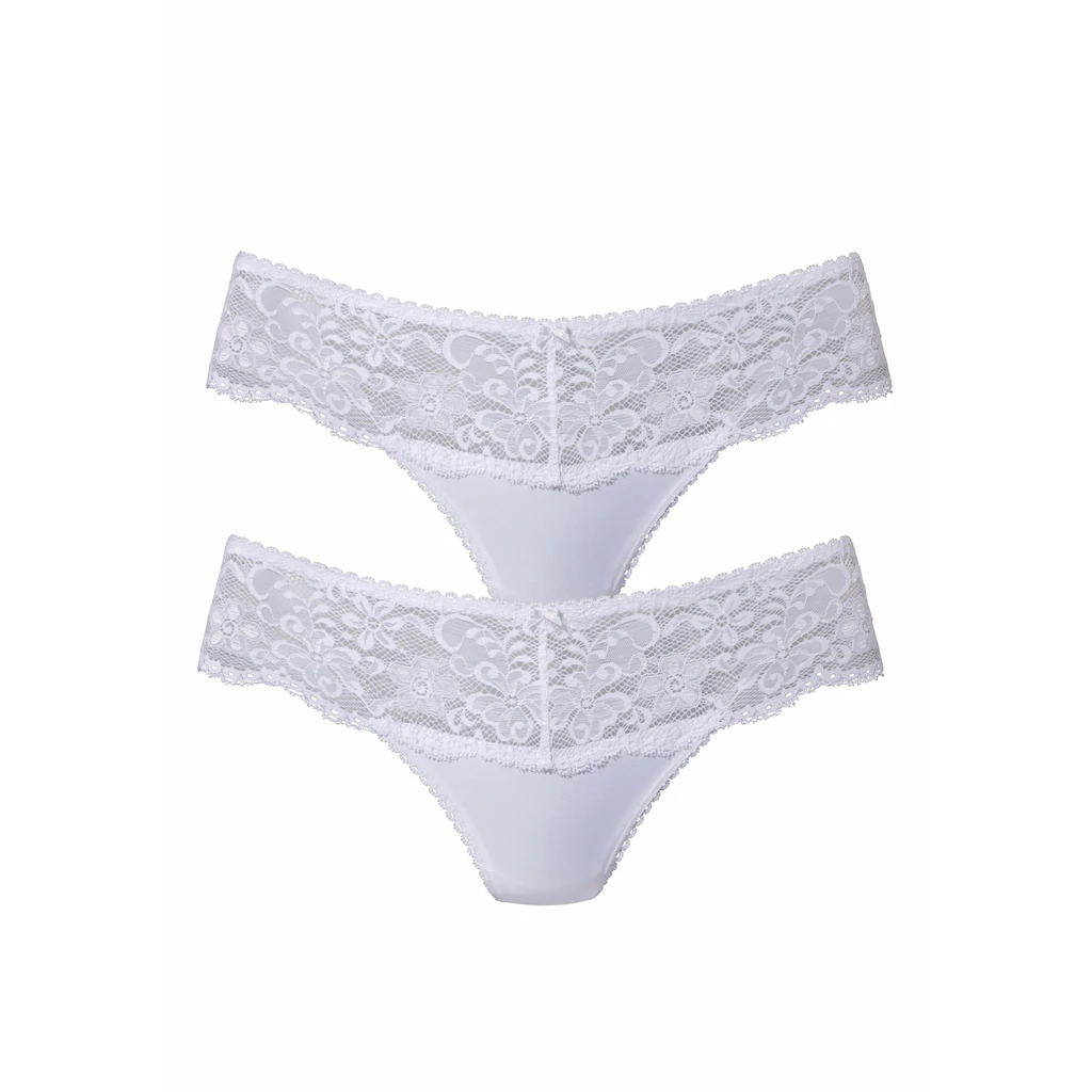 Nuance String (2 Stück) mit breitem Spitzenbund online kaufen Flash Sale