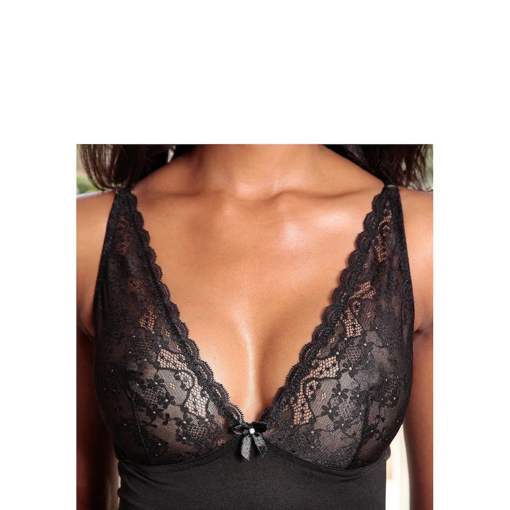 LASCANA Negligé aus weichem Microtouchmaterial sexy Dessous ▷ für Exklusivangebot