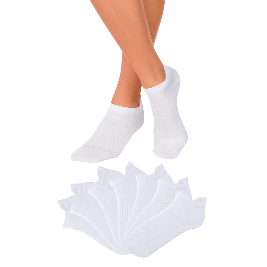 LASCANA ACTIVE Sneakersocken (Packung 7 Paar) in Piqué-Optik kaufen Vatertagsangebot