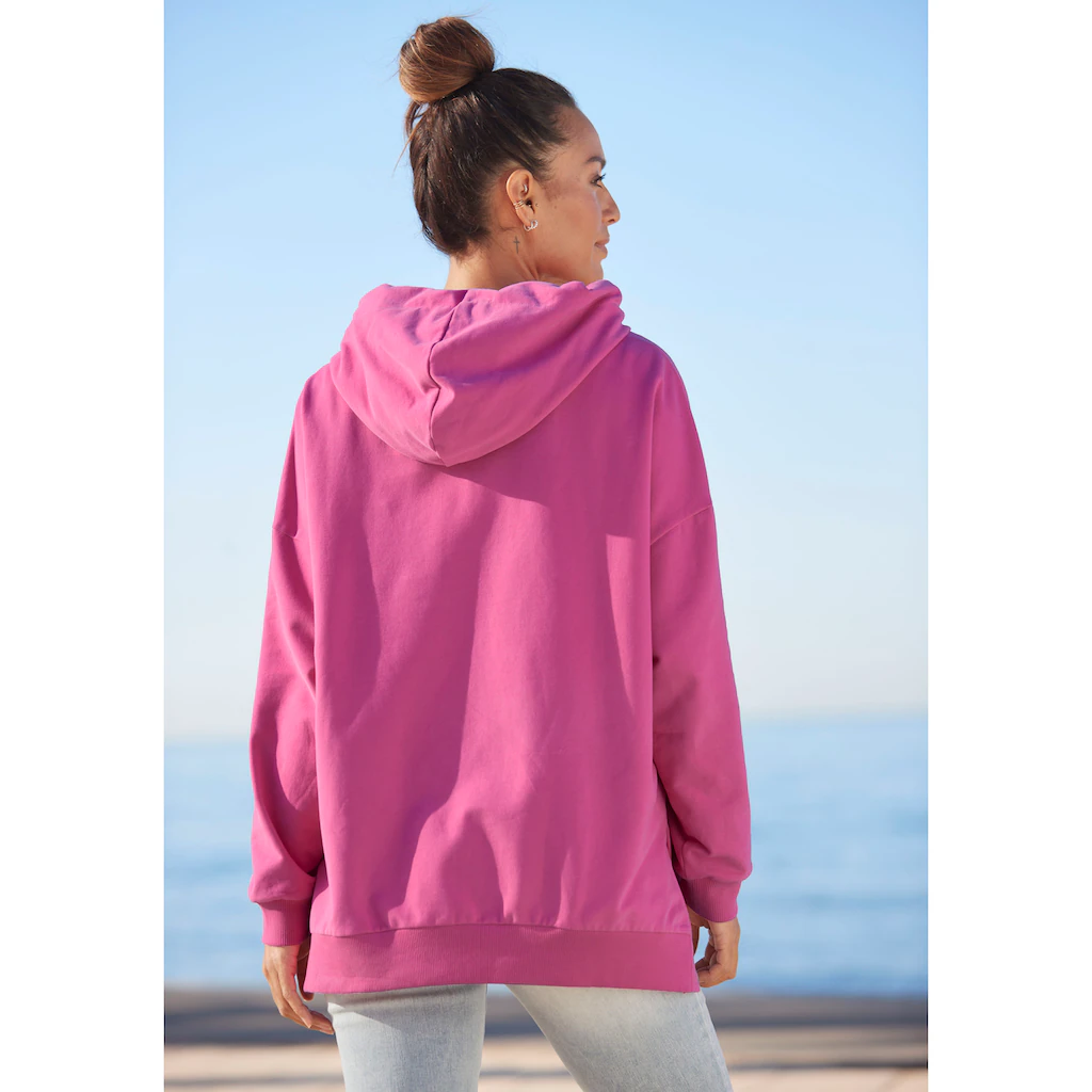 Elbsand Kapuzensweatshirt »Lioba« im Oversize-Fit Hoodie mit Tasche und Logodruck vorne Valentinstagsangebot