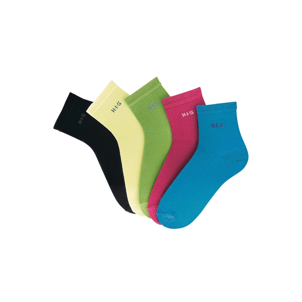 H.I.S Kurzsocken (Packung 5 Paar) mit Bündchen über dem Knöchel Jubiläumsangebot