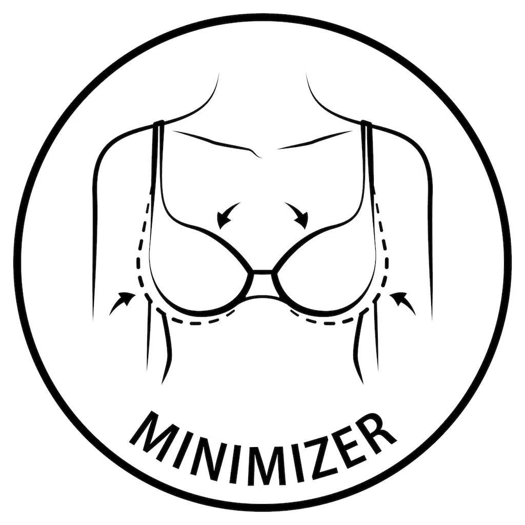 Susa Minimizer-BH dezente Spitze seitlich am Cup setzt modische Akzent online bestellen Heißer Verkauf