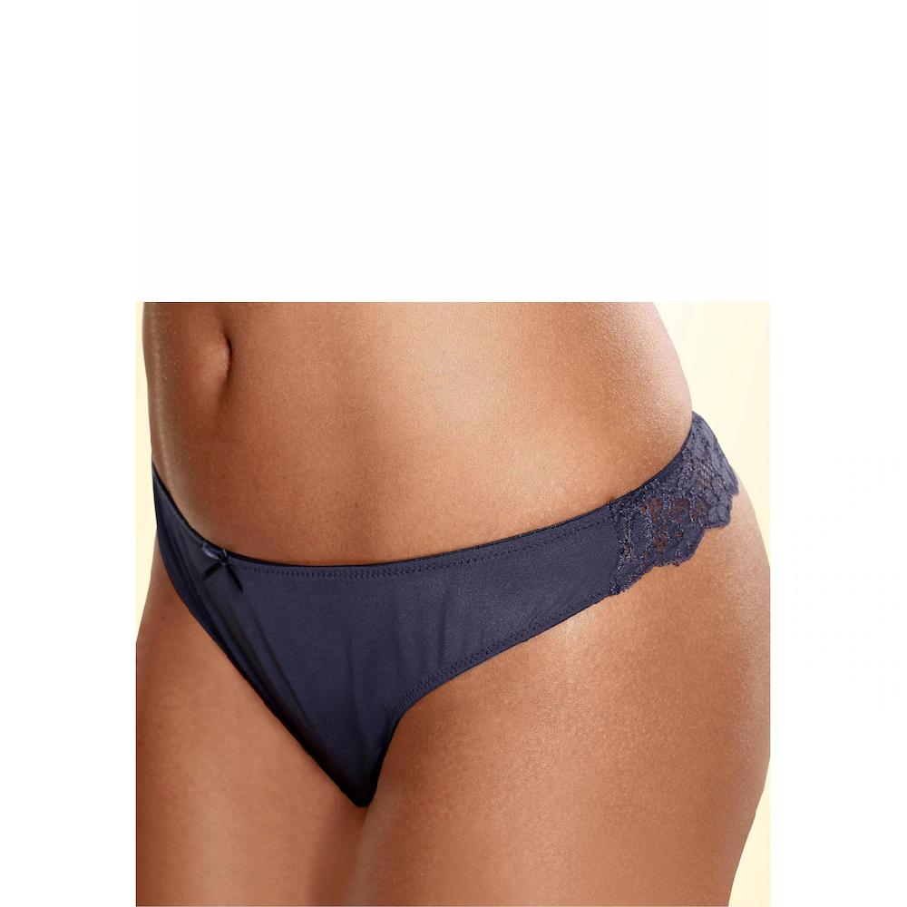 petite fleur String (3 St.) hinten komplett aus zarter Jacquardspitze online bestellen Bestseller