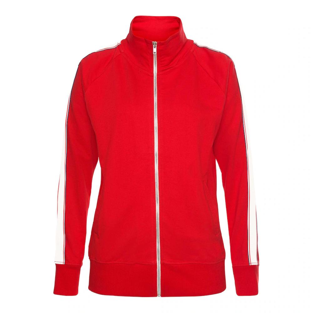 H.I.S Sweatjacke mit gestreiftem Tape an den Ärmeln Loungewear Loungeanzug VIP-Rabatte