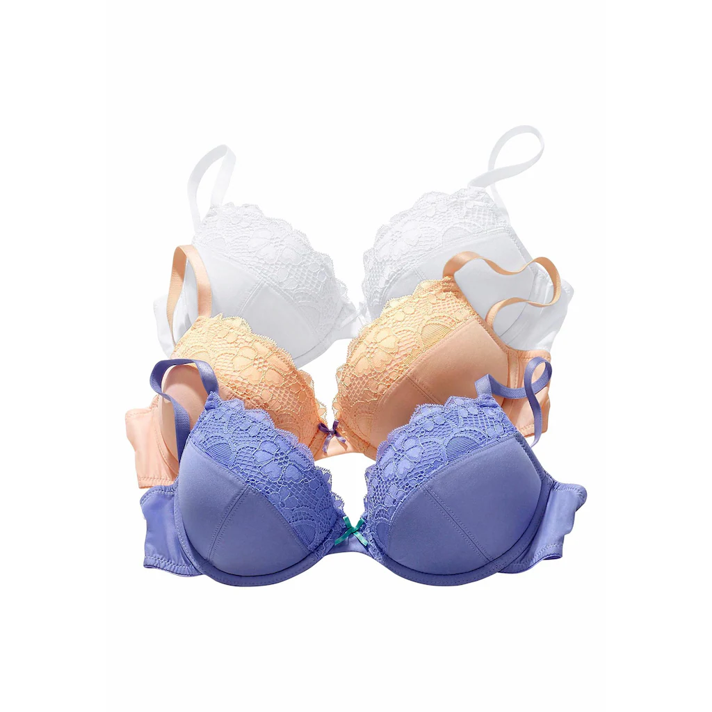 PETITE FLEUR Push-up-BH mit zarter Jacquardspitze am Cup JETZT KAUFEN