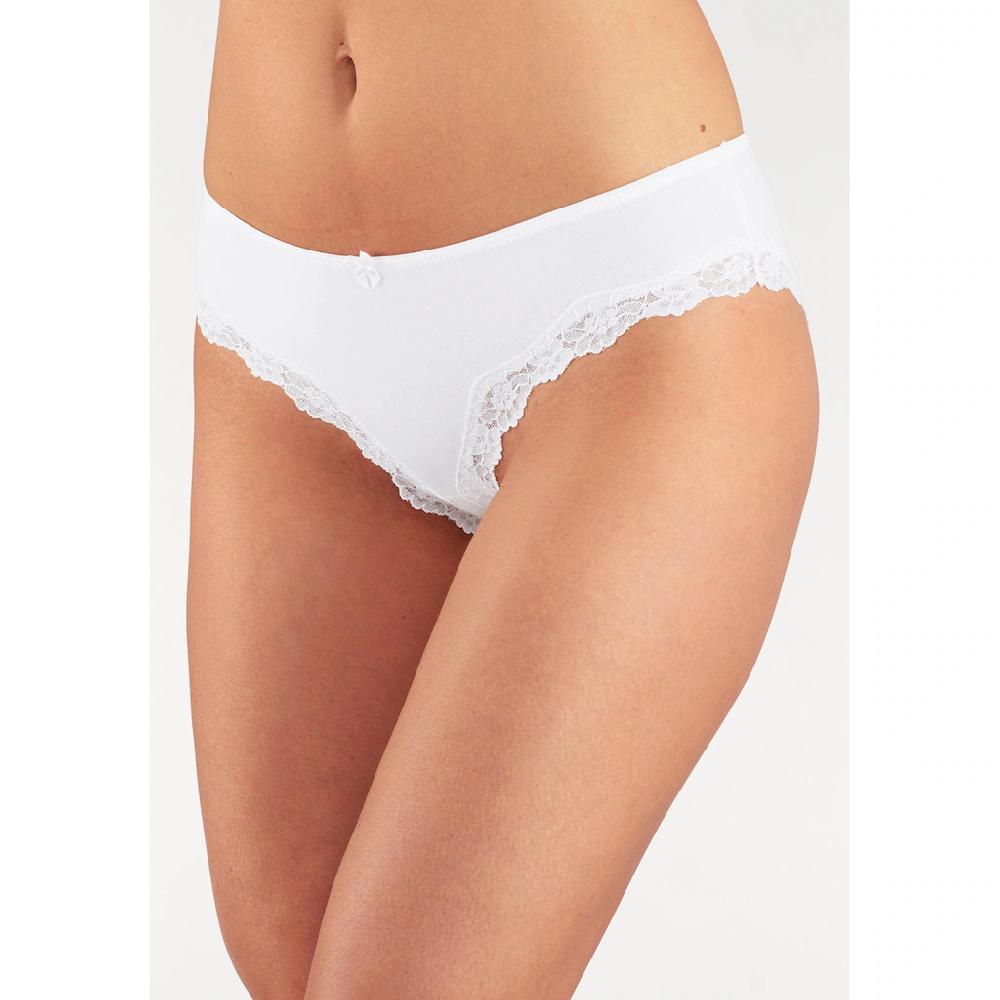 LASCANA Slip (3er-Pack) aus elastischer Baumwolle mit zarter Spitze online bestellen Neueste Stile