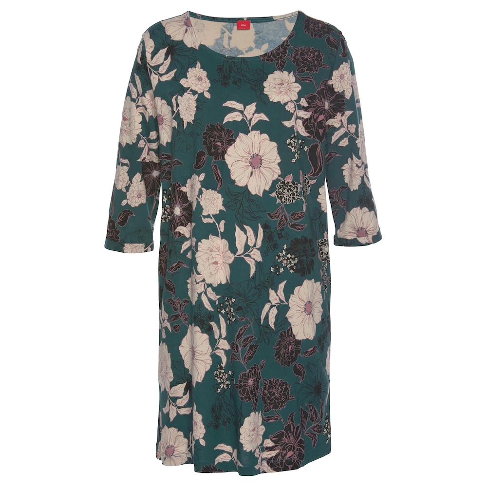 s.Oliver Bodywear Nachthemd mit botanischem Blumenmuster Letzte 2 Tage