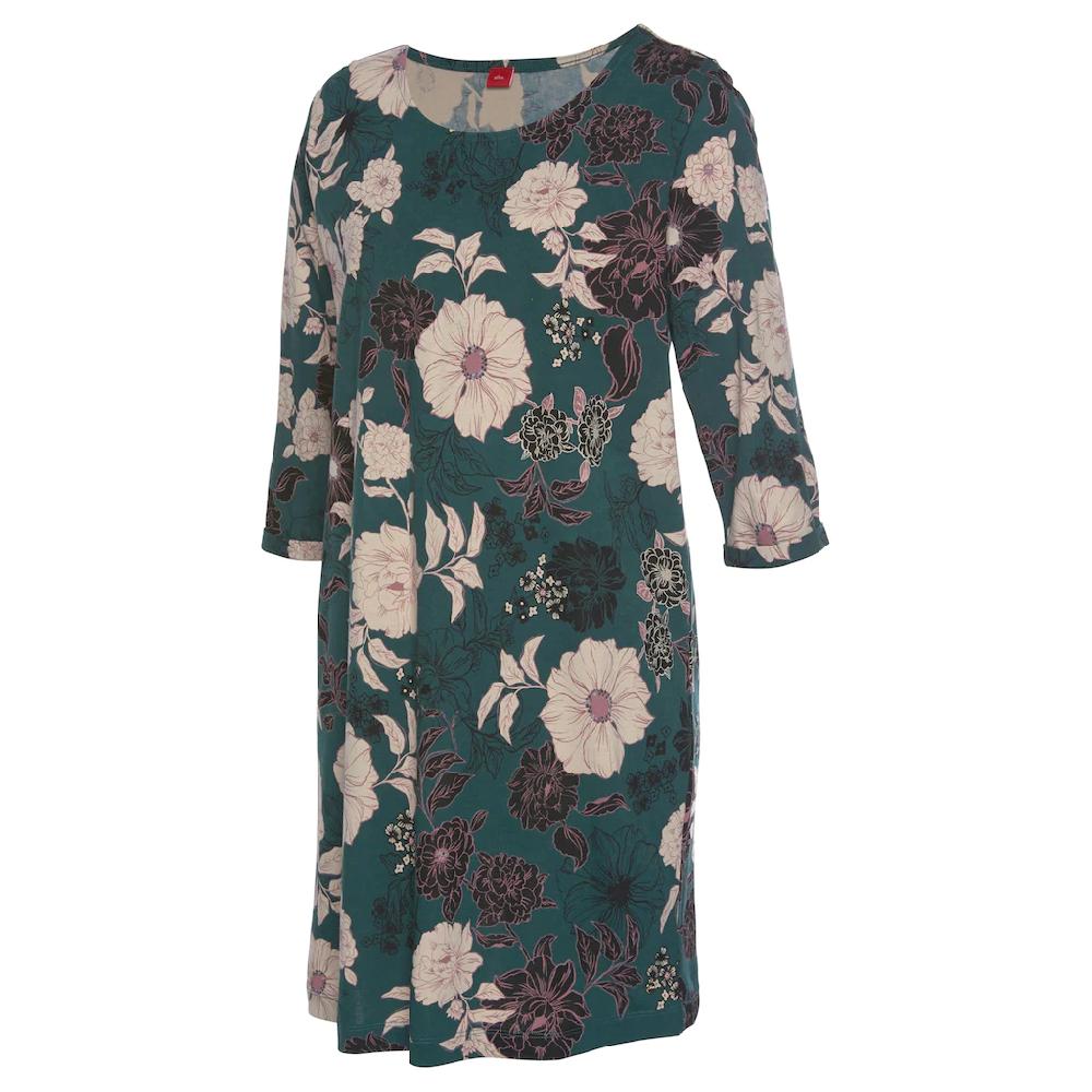 s.Oliver Bodywear Nachthemd mit botanischem Blumenmuster Letzte 2 Tage