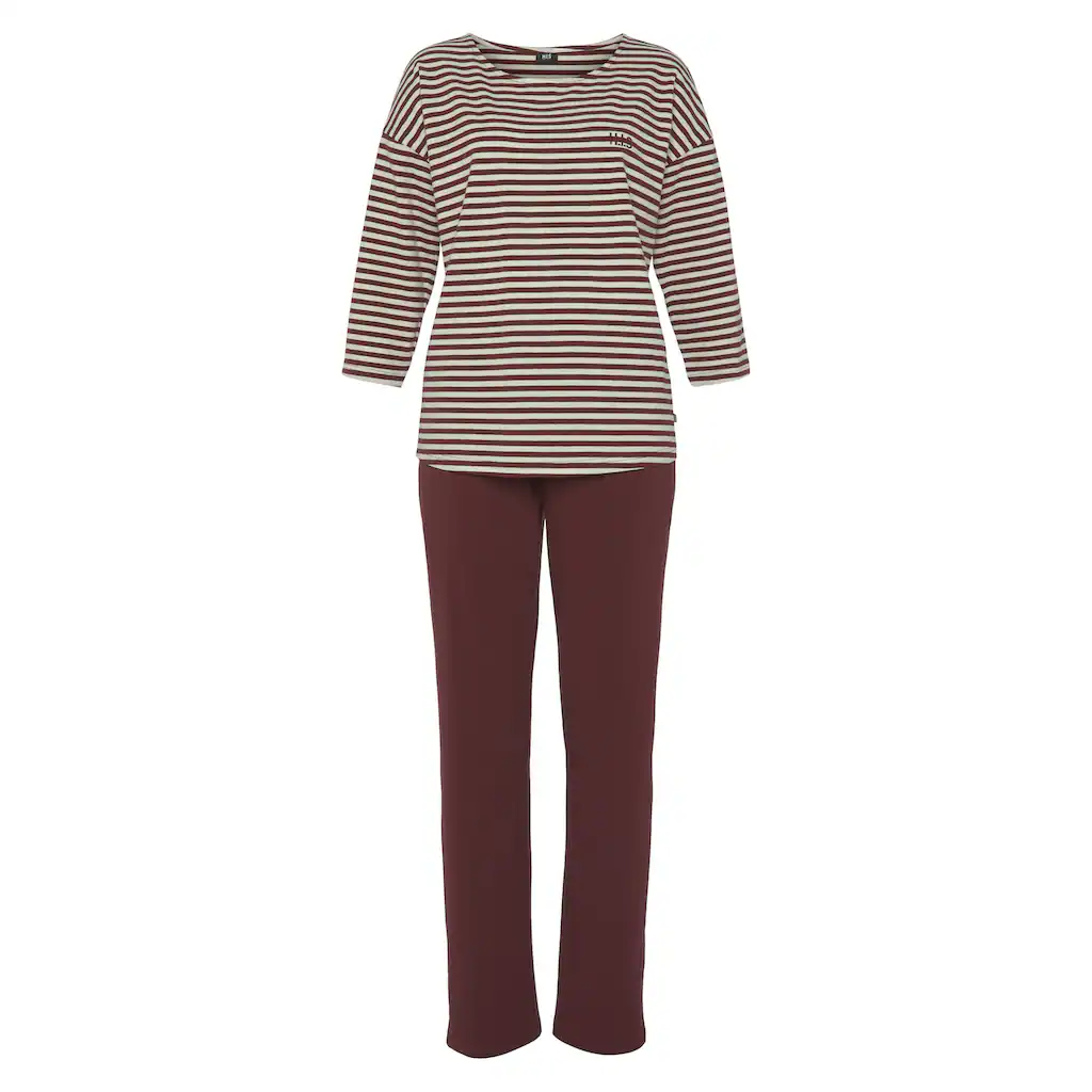 H.I.S Pyjama (2 tlg.) mit Logostickerei auf der Brust kaufen Nur noch ein Tag übrig